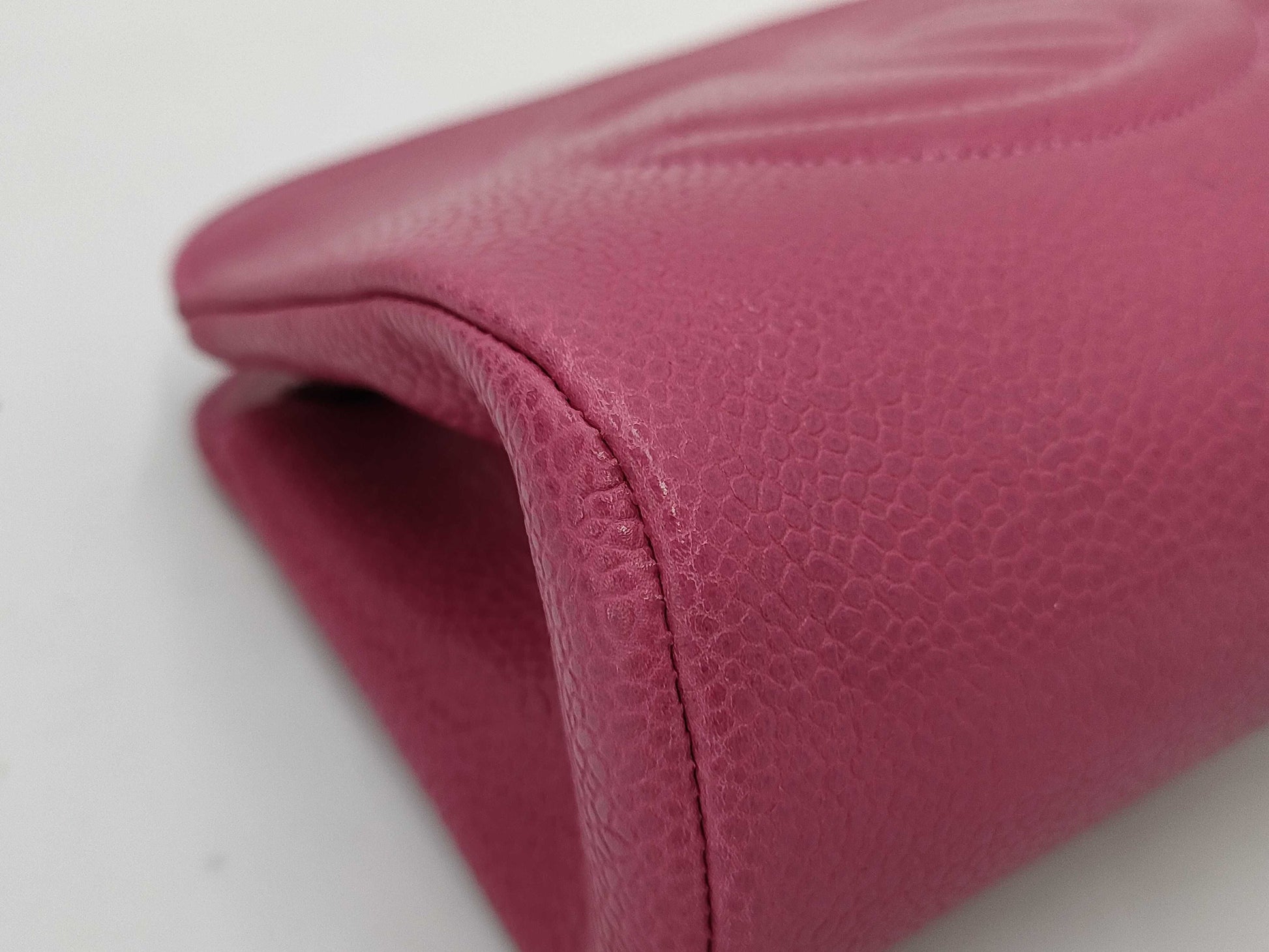 CHANEL Caviar Skin Pouch, Pink