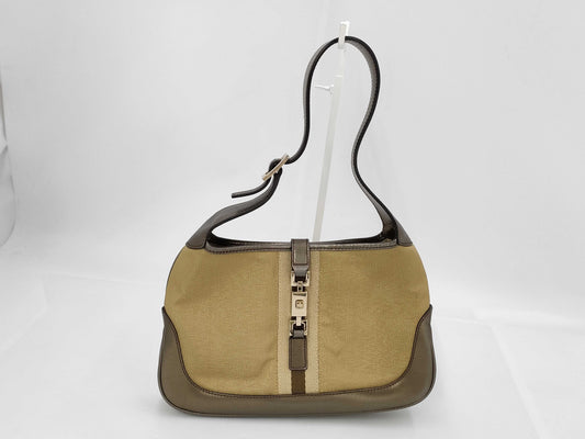 GUCCI Jackie Gold One-Shoulder Handbag