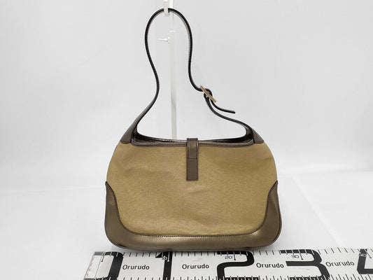 GUCCI Jackie Gold One-Shoulder Handbag