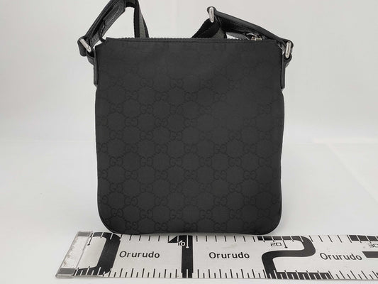 GUCCI Gg Canvas Shoulder Bag Black Shoulder Bag