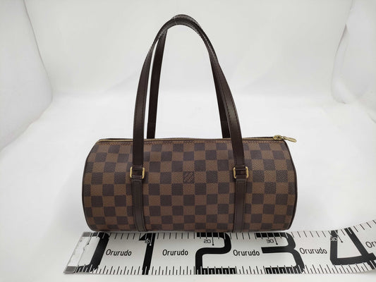 LOUIS VUITTON Damier Papillon 30 Handbag with Pouch