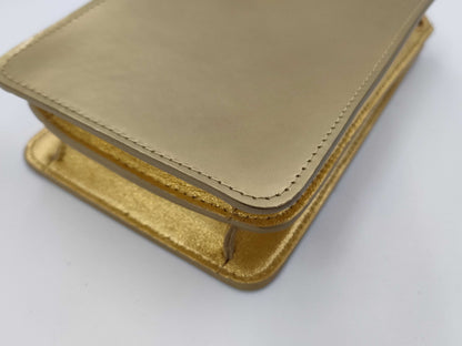 CHANEL Chanel Patent Leather Chain Mini Shoulder Bag Gold Shoulder Bag