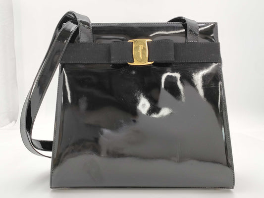 Salvatore Ferragamo Vara Ribbon Tote Bag Handbag