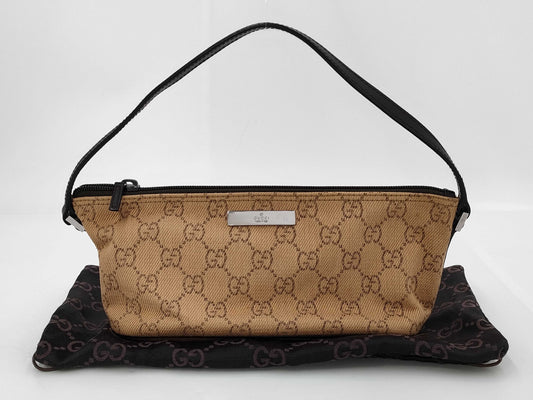 GUCCI GG Canvas Hand Pouch