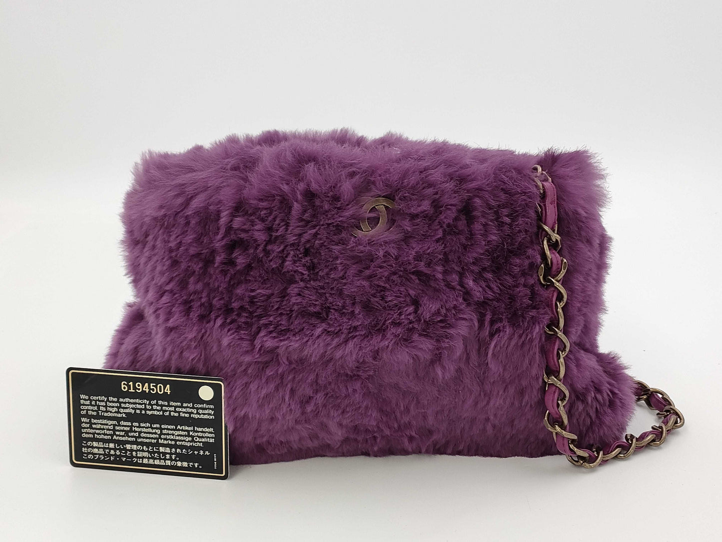 CHANEL Coco Mark Fur Chain Shoulder Bag, No. 6, Shoulder Bag
