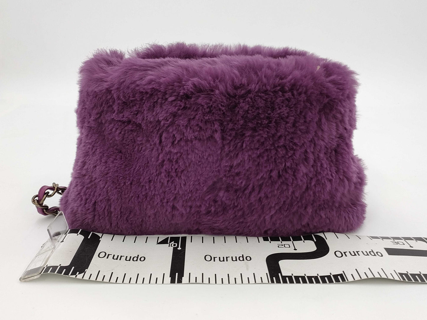 CHANEL Coco Mark Fur Chain Shoulder Bag, No. 6, Shoulder Bag