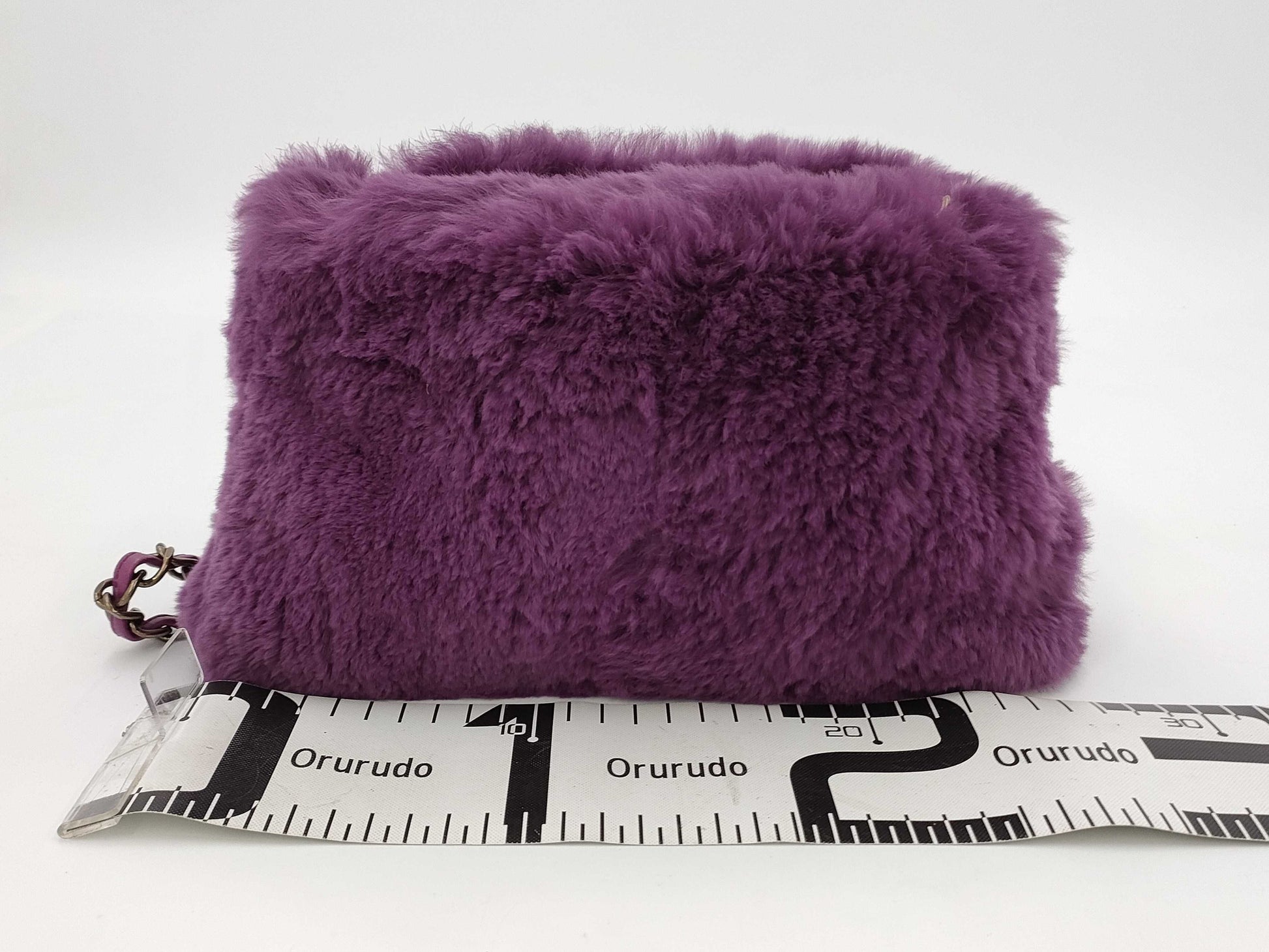 CHANEL Coco Mark Fur Chain Shoulder Bag, No. 6, Shoulder Bag