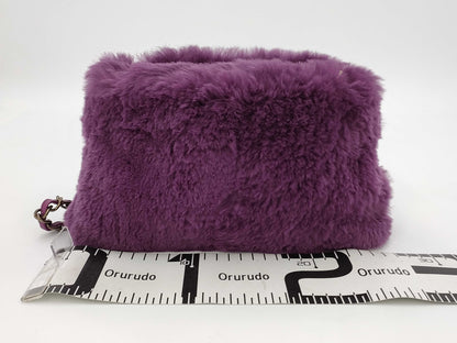 CHANEL Coco Mark Fur Chain Shoulder Bag, No. 6, Shoulder Bag