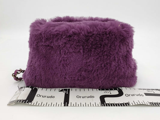 CHANEL Coco Mark Fur Chain Shoulder Bag, No. 6, Shoulder Bag