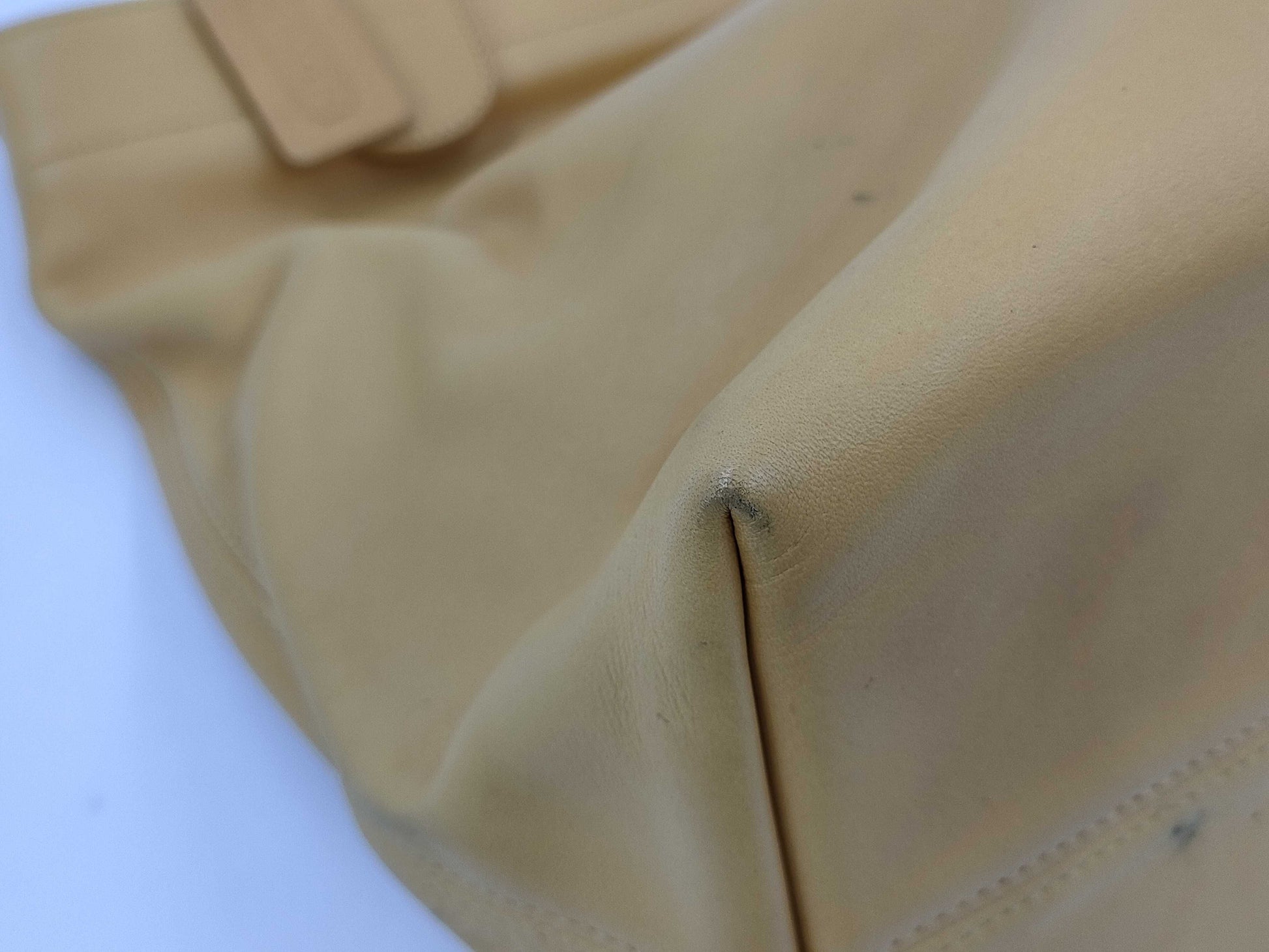 COACH Old Coach Leather Tote Bag Yellow