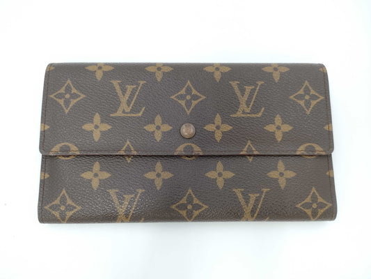 LOUIS VUITTON Monogram Long Wallet Trifold Wallet