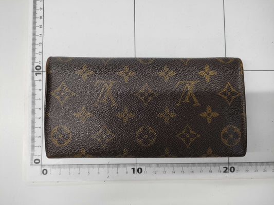 LOUIS VUITTON Monogram Long Wallet with Pull