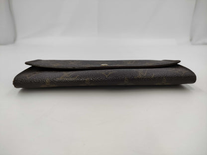 LOUIS VUITTON Monogram Long Wallet with Pull