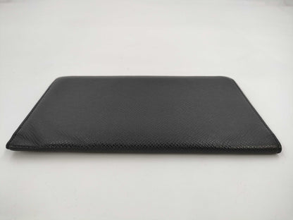 LOUIS VUITTON Taiga Long Wallet Black Billfold