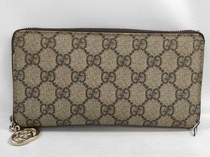 GUCCI GG Supreme 212110 Zippy Wallet
