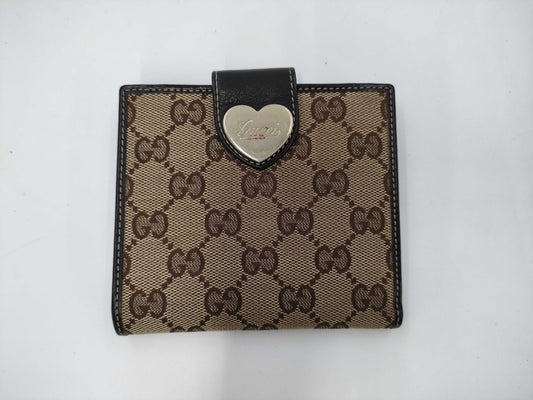 GUCCI GG Canvas Folding Wallet