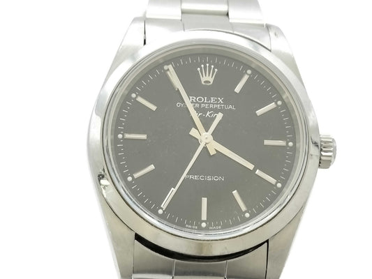 ROLEX Air-King 1400M K847794 Black Dial Boys' Watch