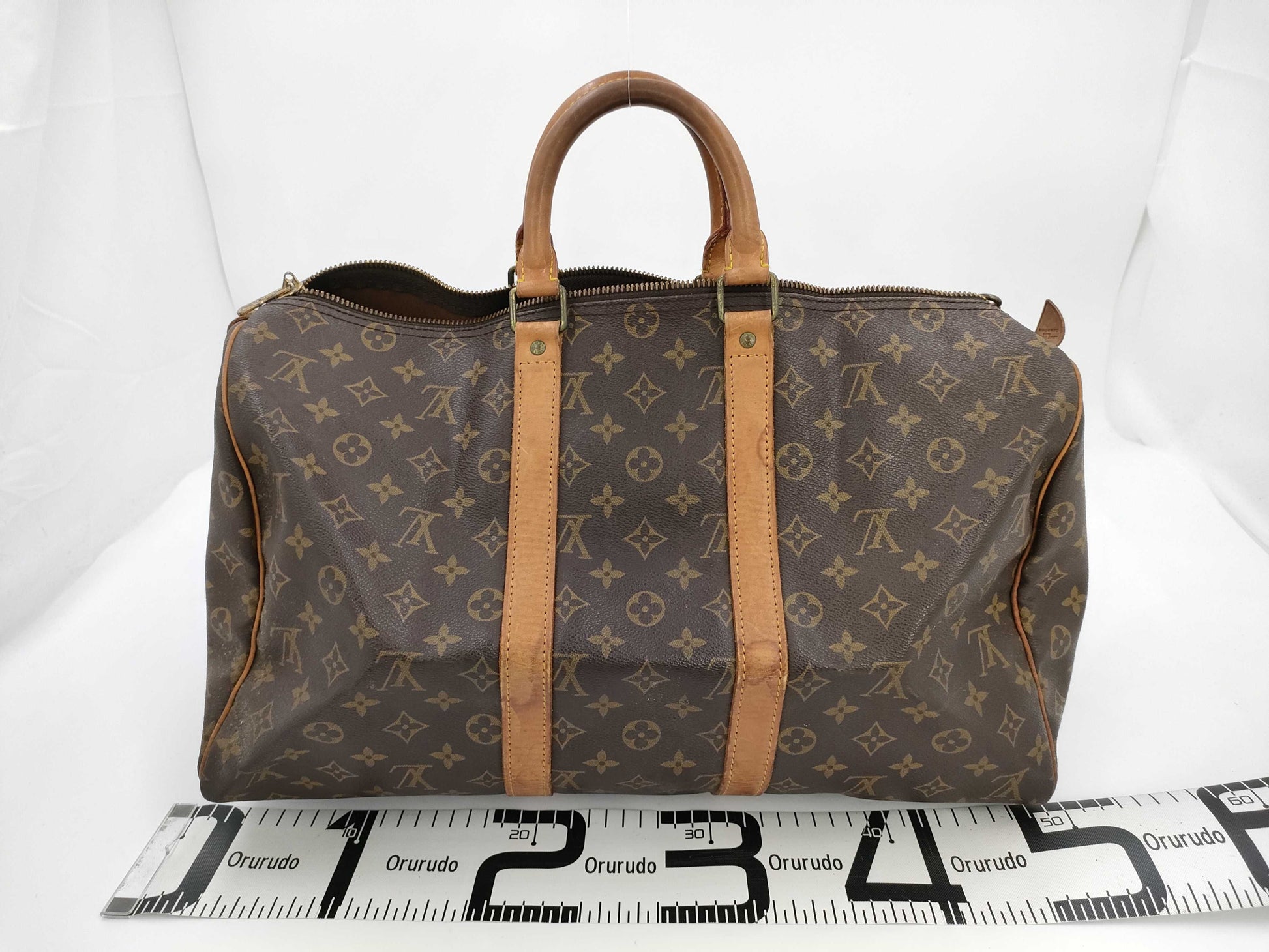LOUIS VUITTON Monogram Keepall 45 Boston Bag