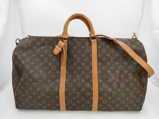 LOUIS VUITTON Monogram Keepall Bandouliere 60 Boston Bag