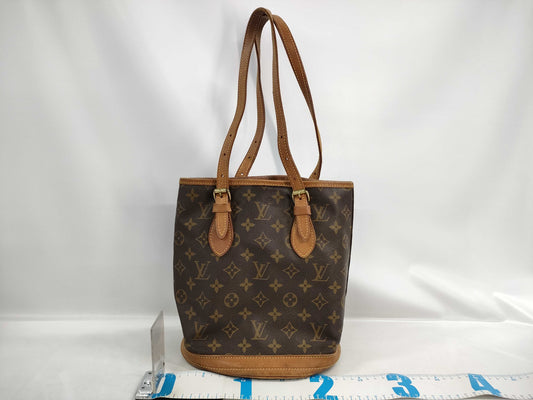 LOUIS VUITTON Monogram Bucket PM Tote Bag