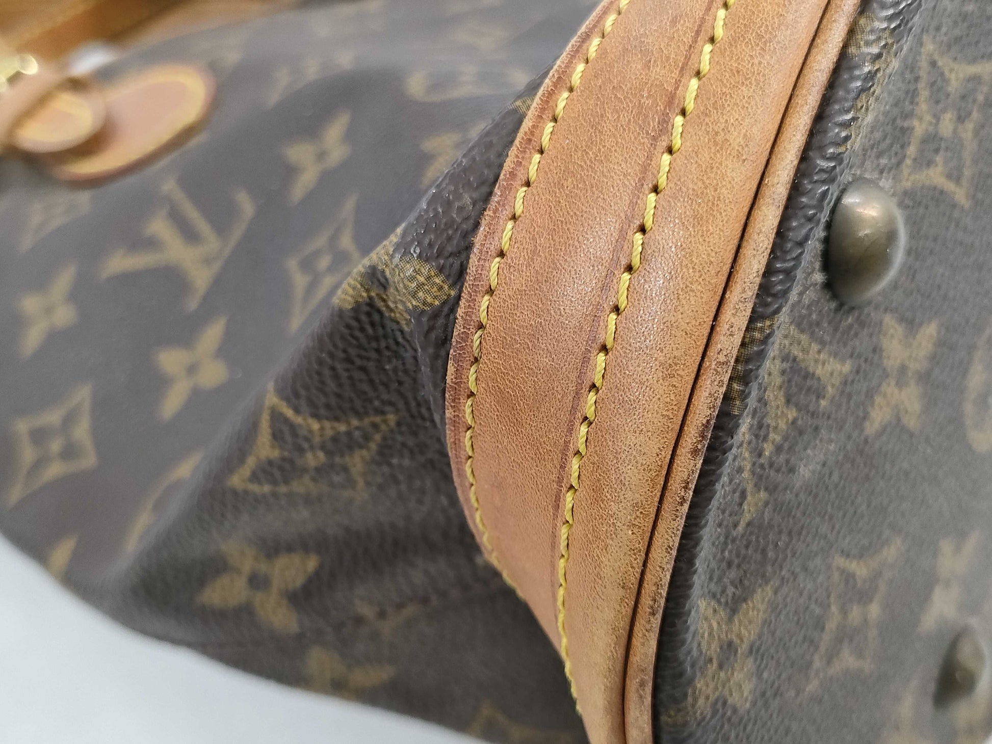 LOUIS VUITTON Monogram Bucket PM Tote Bag