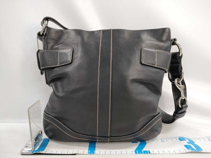 COACH Leather Black 1452 Shoulder Bag