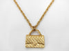 CHANEL Matelasse Bag Motif Necklace