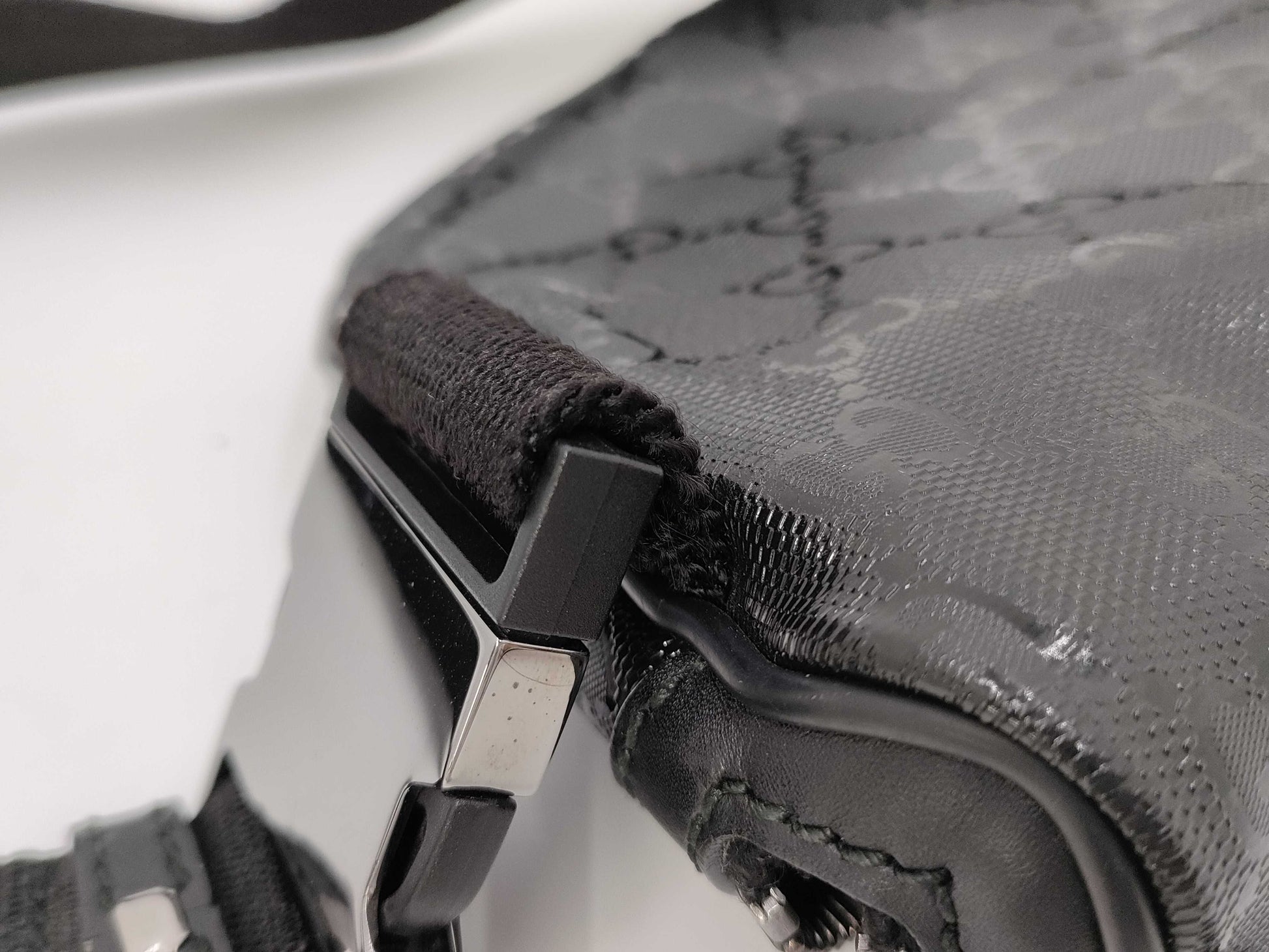 GUCCI GG Crystal Body Bag Black 233269 Waist Bag