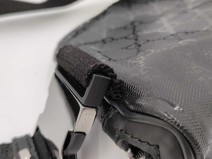 GUCCI GG Crystal Body Bag Black 233269 Waist Bag