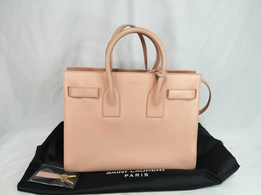 SAINT LAURENT SAINT LAURENT PARIS Sac de Jour Shoulder Handbag, Pink Leather, Dust Bag