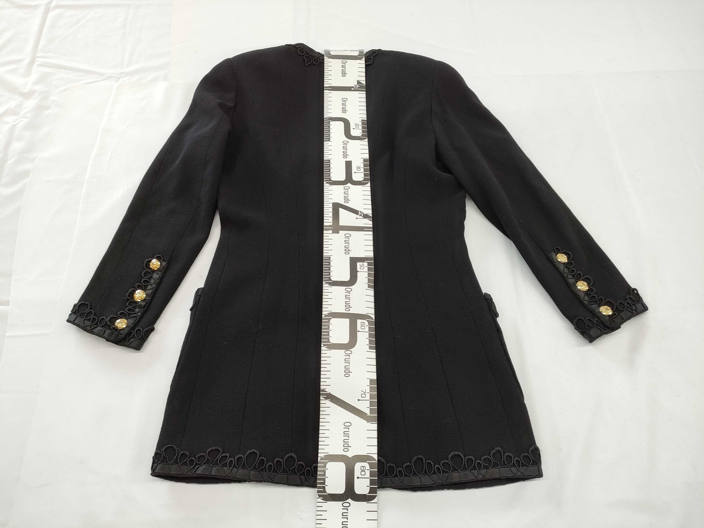 CHANEL Coco Mark Lace Trim Jacket