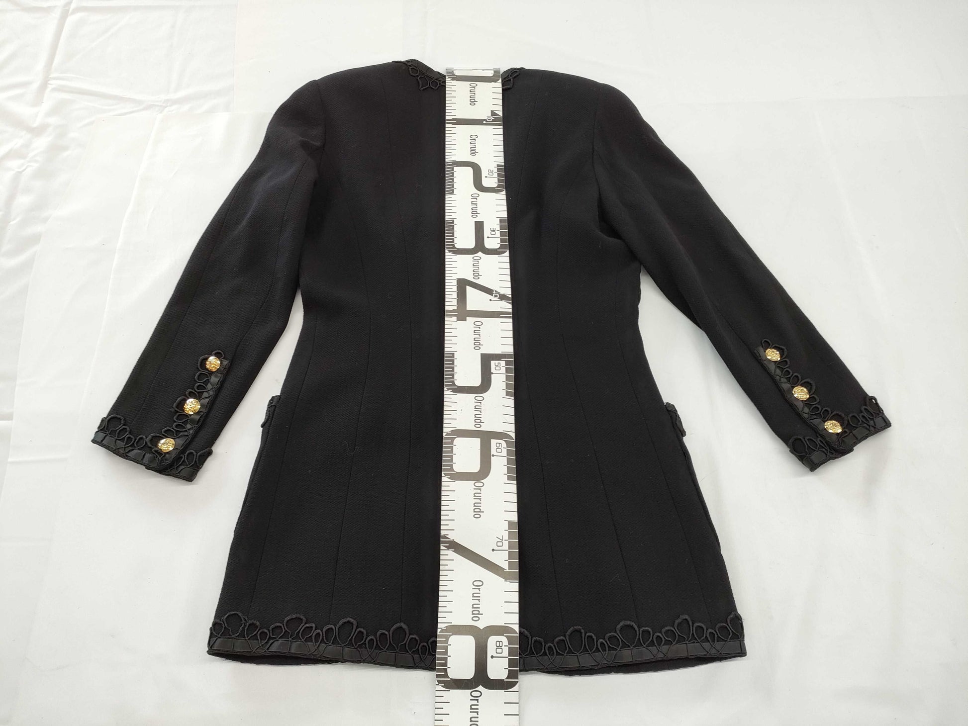CHANEL Coco Mark Lace Trim Jacket
