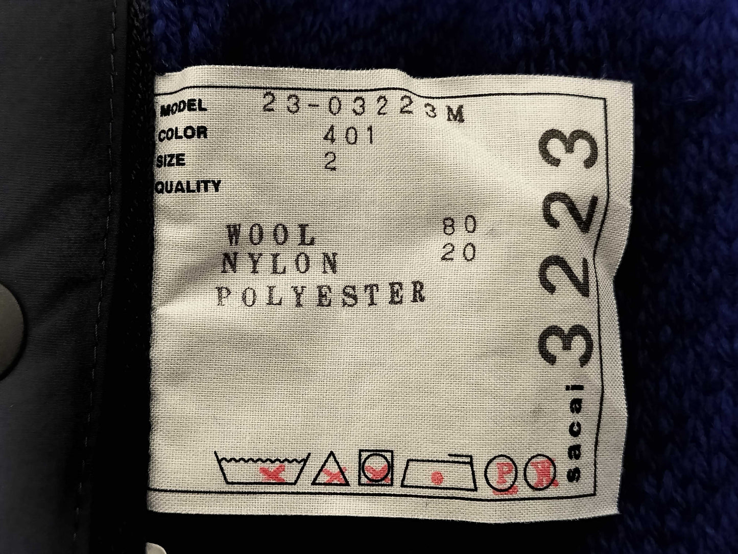 Sacai Knit Zip-Up Hoodie Jacket