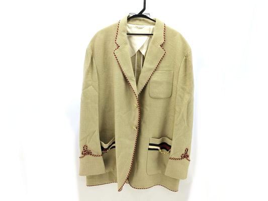 GUCCI Horsebit Linen Tailored Jacket