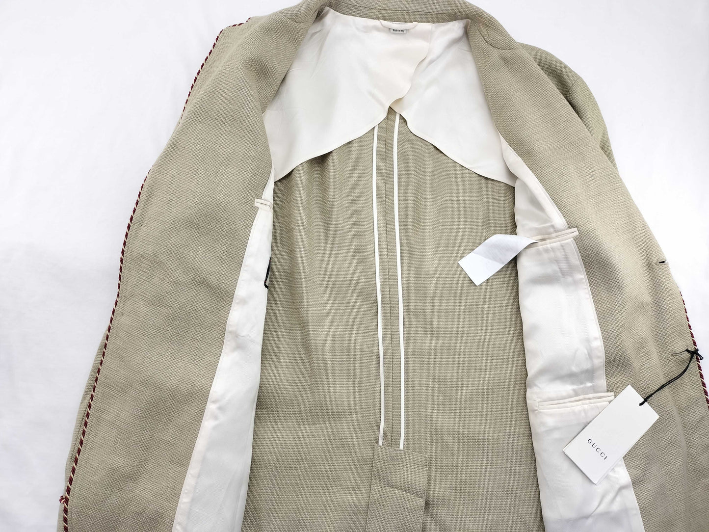 GUCCI Horsebit Linen Tailored Jacket