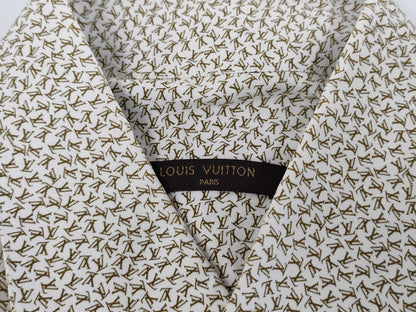 LOUIS VUITTON LOUIS VUITTON LV all-over print cotton shirt, size M