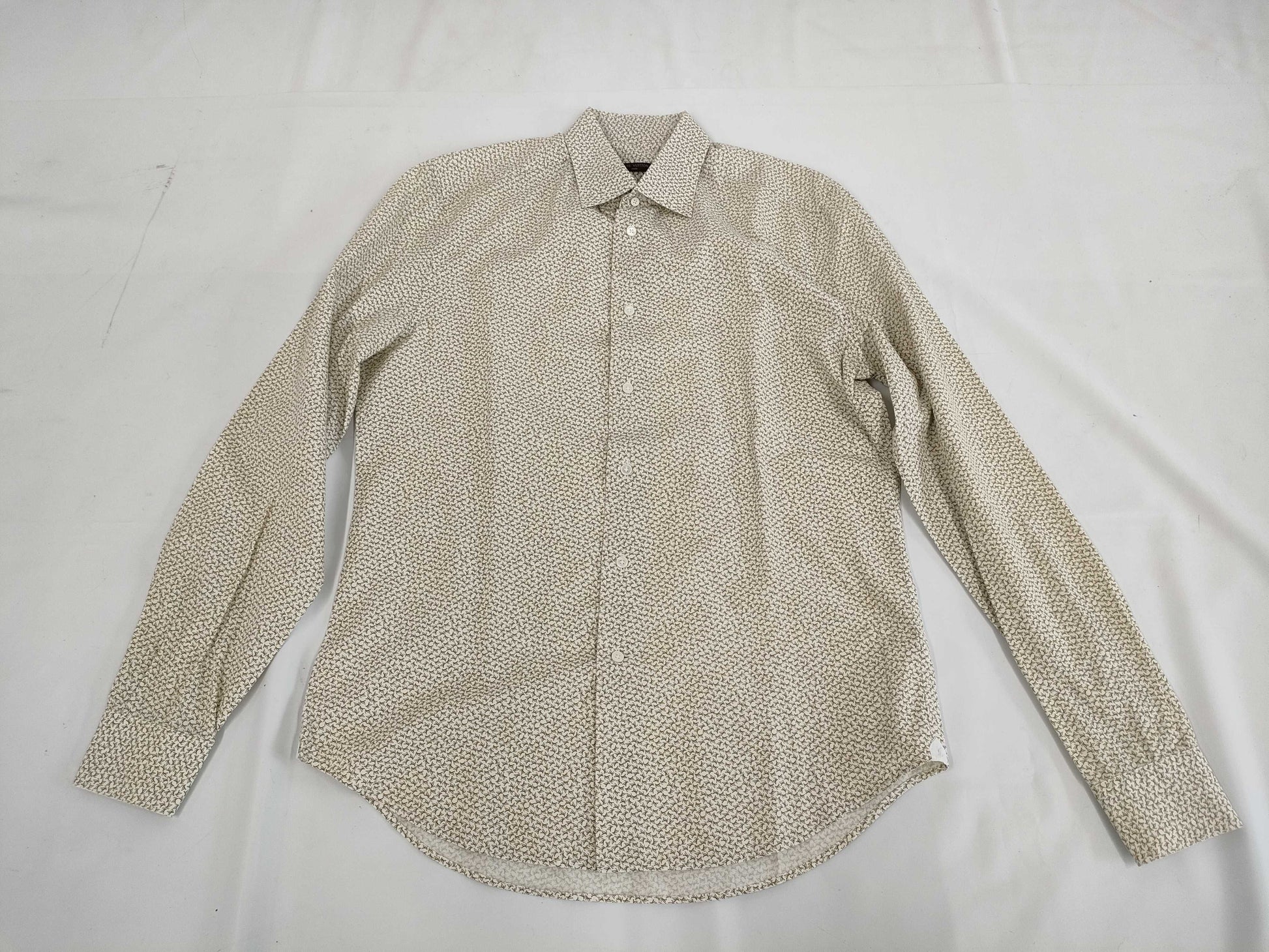 LOUIS VUITTON LOUIS VUITTON LV all-over print cotton shirt, size M