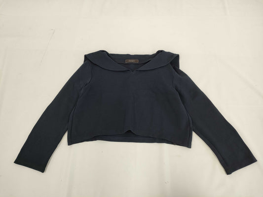 FOXEY Venezia Sailor Collar Cut and Sew Top, Size 40