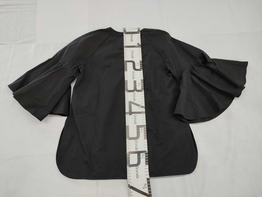 JILSANDER V-neck full circle sleeve blouse, size 30, top