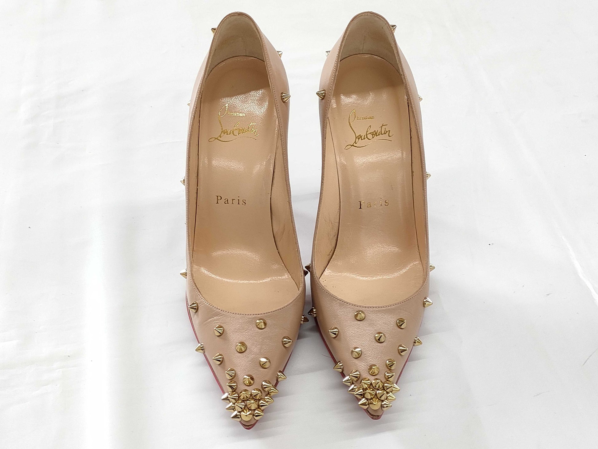Christian Louboutin Studded High Heel Pumps, Size 36