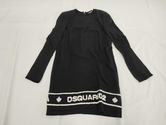DSQUARED2 DSQUARED2 Dsquared Logo Long Sleeve Mini Dress Size 36 Dress