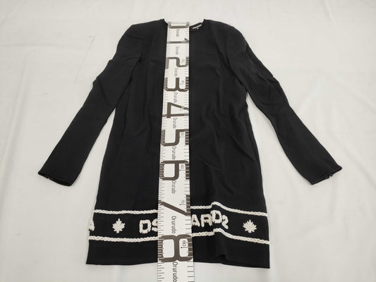 DSQUARED2 DSQUARED2 Dsquared Logo Long Sleeve Mini Dress Size 36 Dress