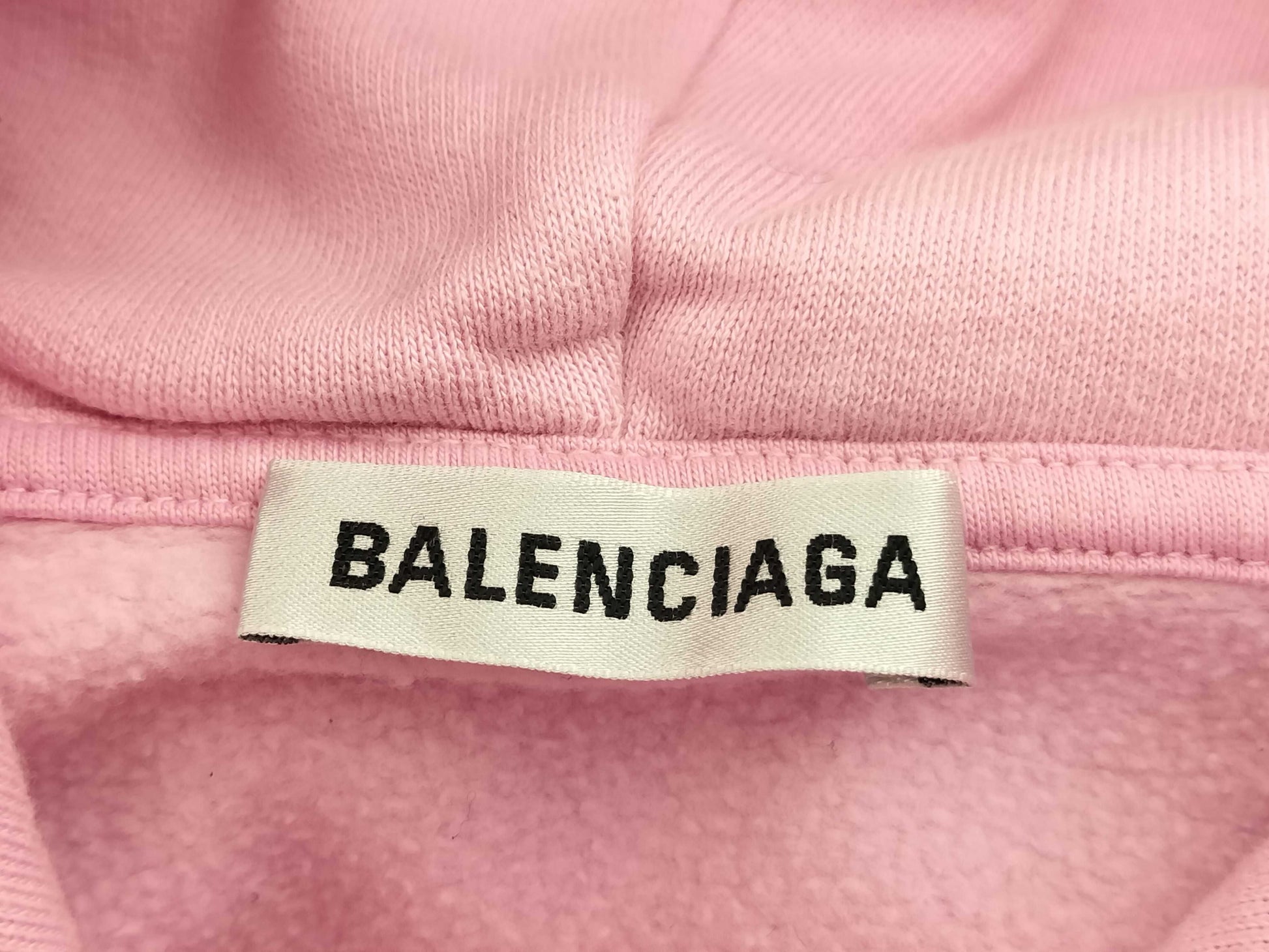 BALENCIAGA Logo Print Hoodie Top