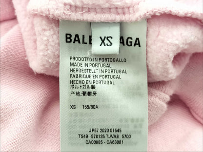 BALENCIAGA Logo Print Hoodie Top