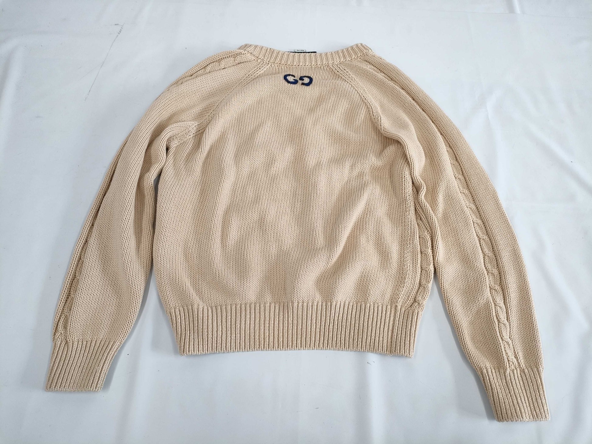 GUCCI Gold Button Cotton Knit Cardigan XS