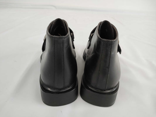 VERSACE Medusa Velcro Strap Leather Business Boots Size 6 1/2 Other Shoes