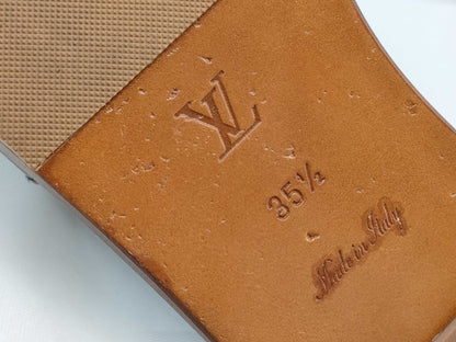 LOUIS VUITTON LOUIS VUITTON Louis Vuitton LV Circle Logo Lockit Sandals Size 35 1/2 Mules