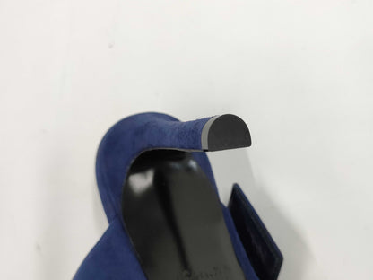 LOUIS VUITTON LOUIS VUITTON LV Circle Logo Suede Beaded Pumps Size 35