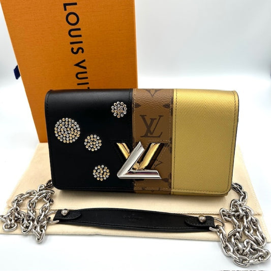 LOUIS VUITTON Reverse Twist MM Chain Wallet M54600 Shoulder Bag