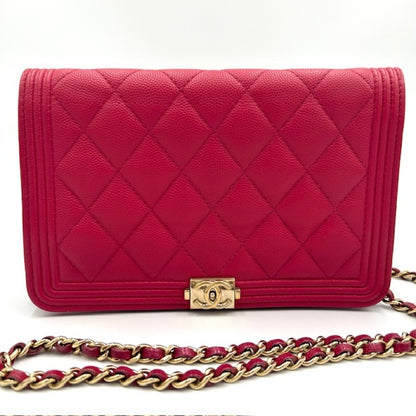 CHANEL CHANEL Matelasse Caviar Leather Chain Wallet Shoulder Bag A81969 Shoulder Bag